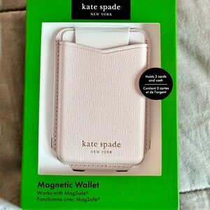 Kate Spade New York Magnetic Magsafe Phone Wallet Pink NEW WITH TAGS